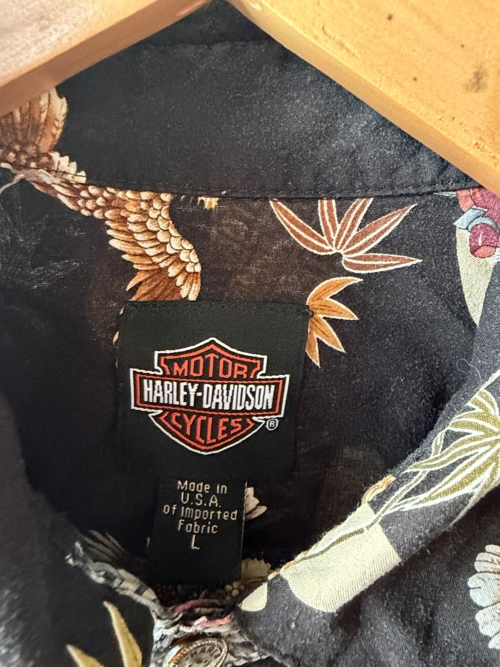 Vintage Harley-Davidson Button Up Shirt Size Large - Picture 2 of 4